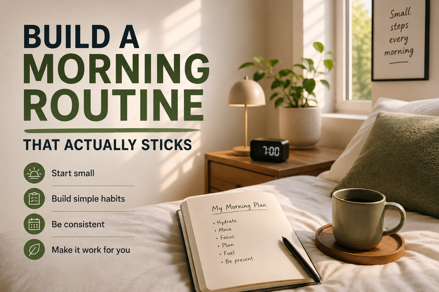 How to build a morning routine with simple daily habits