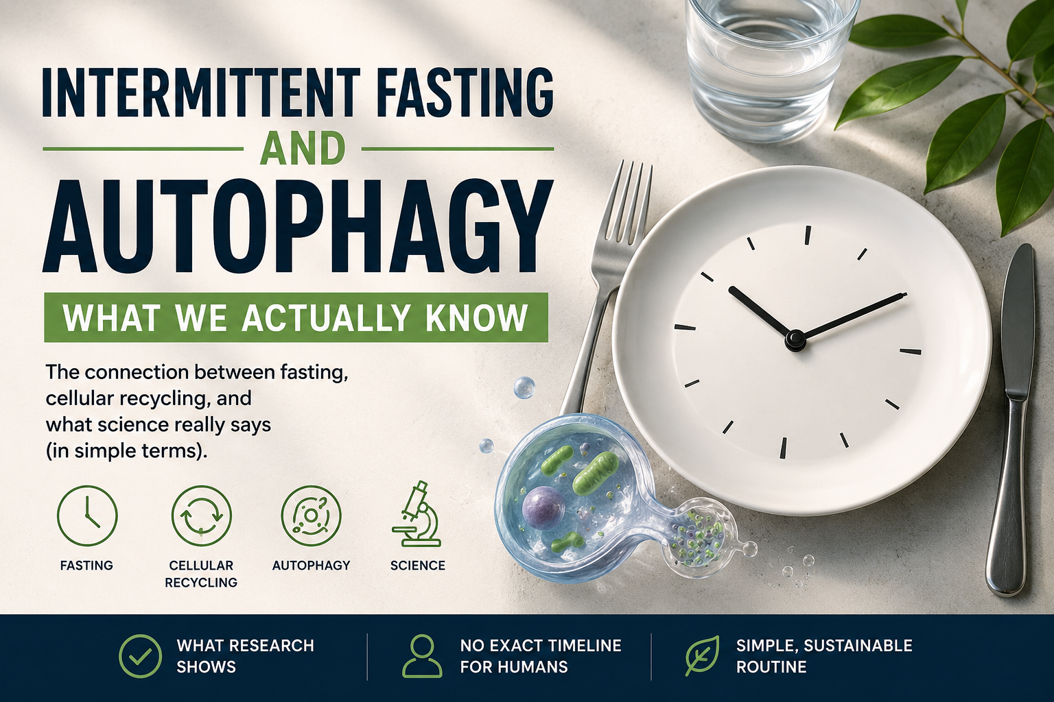 Intermittent fasting and autophagy – what science actually shows