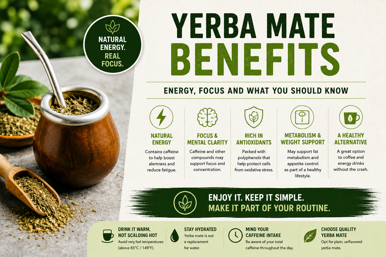 Yerba mate benefits for energy, focus and a healthy morning routine